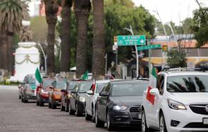 FOTOS. Cercos de seguridad y caravana anti AMLO por visita presidencial a Puebla