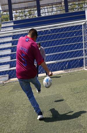 Festival pambolero para personas con Síndrome de Down y campeonato de futbol 7 en Puebla