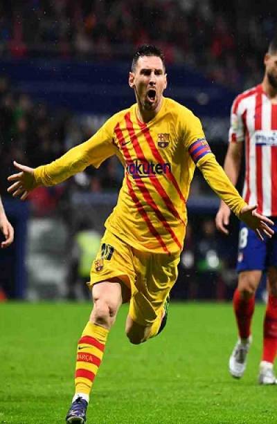 Barcelona y Messi derrotaron 1-0 al Atlético de Madrid