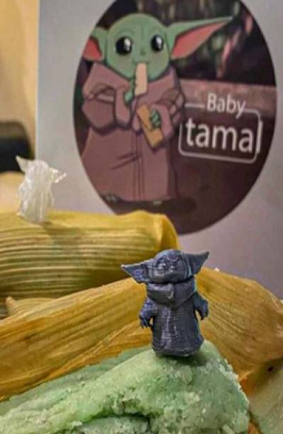 Llegaron los tamales de Baby Yoda para el Día de la Candelaria