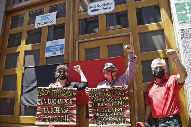 Trabajadores de Telmex en Puebla se unen a huelga nacional