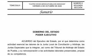 Reabrirá la JLCA de Puebla tras pandemia