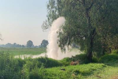 Huachicoleros provocaron fuga de gas en toma clandestina de Coronango