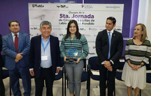 Claudia Rivera clausuró la quinta Jornada de Cirugías Gratuitas de Labio y Paladar Hendido