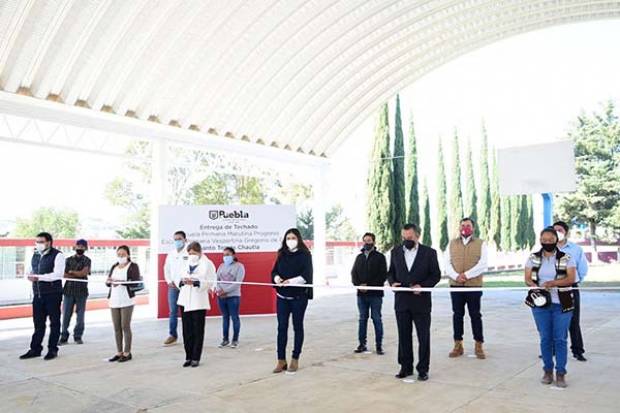 Ayuntamiento de Puebla entrega espacios educativos en Santo Tomás Chautla