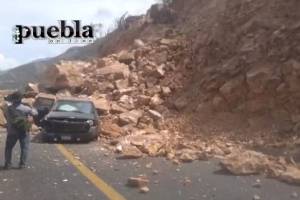 Sismo provocó derrumbe en la carretera Oaxaca-Istmo