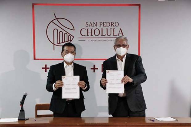 Gobierno de San Pedro Cholula firma convenio con Seguridad Pública estatal