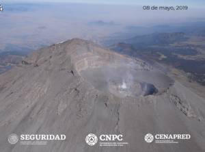 FOTOS. Cráter del Popocatépetl se mantiene sin domo