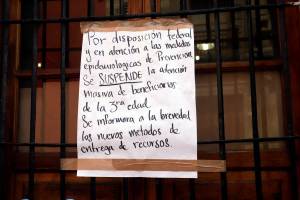 Suspenden entrega de apoyos a tercera edad en Telecomm de Puebla