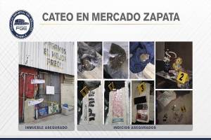 Vinculan a proceso a tres personas con droga tras cateo en el Mercado Zapata
