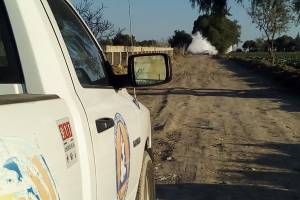 Toma clandestina provoca fuga de gas en Los Reyes de Juárez; cerraron autopista Puebla-Orizaba