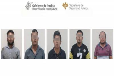 Cae banda de asaltantes a transporte público en Puebla