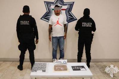 Sujeto implicado en asaltos en Puebla es atrapado con droga