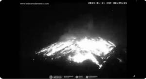 VIDEO: Popocatépetl registra fuerte explosión este martes