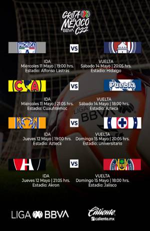 Consulta aquí los horarios de la liguilla del futbol mexicano