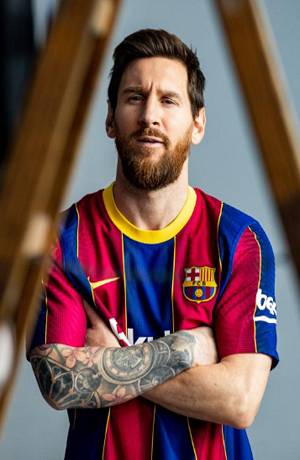 Barcelona y Messi presentan su nuevo jersey