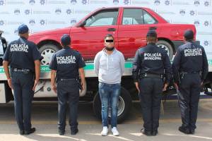 Seguridad Ciudadana detiene a ladrón de vehículo en Puebla