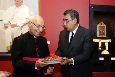 FOTOS: Sergio Salomón inaugura exposición sobre El Vaticano en el museo Barroco