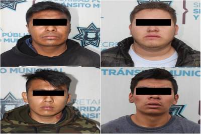 Cinco asaltantes fueron detenidos por la SSC en diversas colonias de Puebla