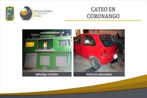 Fiscalía localiza un vehículo robado en domicilio de Coronango
