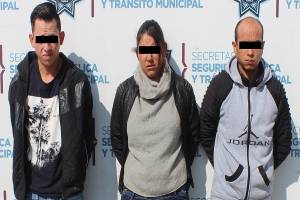 Cayó trío de asaltantes de transporte público en Puebla