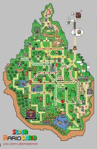 Mapa del Metro de la CDMX inspirado en Mario World, la sensación en redes sociales