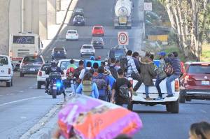 Gobierno de Puebla brinda ayuda humanitaria a Caravana Migrante