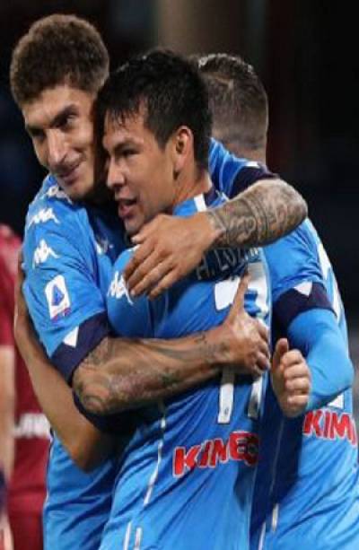 Chucky Lozano anota en goleada del Napoli 5-1 ante Udinese