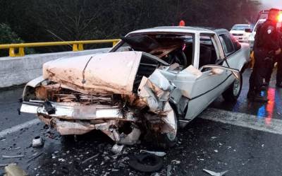 Muere recién nacida tras accidente en la autopista Teziutlán-Virreyes