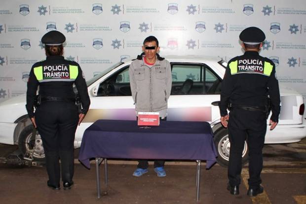 Ladrón de vehículos es capturado en el norte de Puebla capital