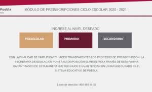 SEP: 6 de julio habrá resultados de preinscripción en Puebla