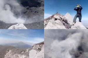 Protección Civil exhorta a la población a respetar restricción de subir al cráter del Popocatépetl