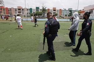En plena pandemia, continúan partidos de futbol en la capital poblana