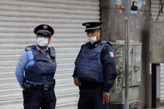 No hay elementos infectados de COVID-19 en la policía municipal de Puebla: SSC