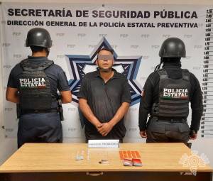 Sujeto es capturado con 35 paquetes de droga en la colonia San Ramón