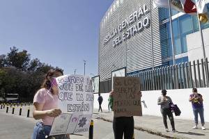 FOTOS: Feministas exigen la localización de mujeres desaparecidas en Puebla