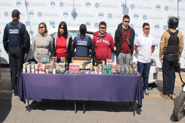 Seguridad Ciudadana de Puebla detiene a asaltantes de negocios
