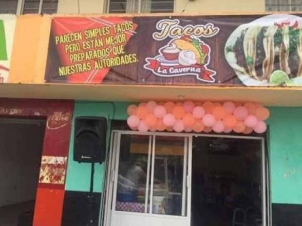 Franquiciatarios reprueban orden de retiro de publicidad de taquería en Chignautla