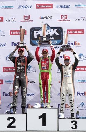 Juan Manuel González se adjudicó el podio del Nascar Peak 2019