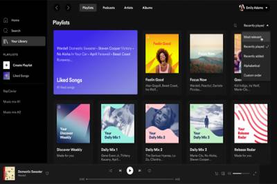 Así es la nueva interfaz de Spotify para computadoras
