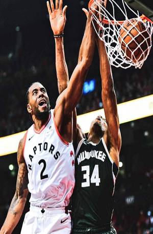 NBA: Raptors y Bucks mantienen lucha en el Este; serie empatada a dos victorias