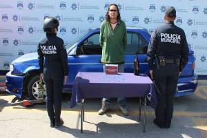 Sujetos en posesión de drogas son detenidos por la SSC Puebla