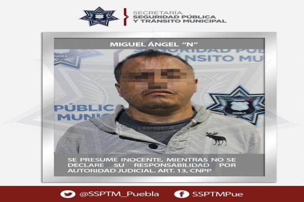 Policía capturó a asaltante de BanCoppel en en centro de Puebla