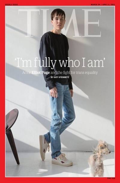 Elliot Page, primer hombre trans en la portada de TIME