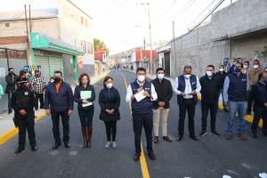 Inaugura Eduardo Rivera primer obra del programa de pavimentación &quot;1000 Calles&quot;