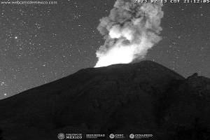 Popocatépetl registra 147 exhalaciones y seis explosiones