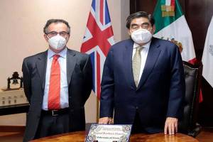 Barbosa Huerta se reunió con el embajador de Reino Unido en México