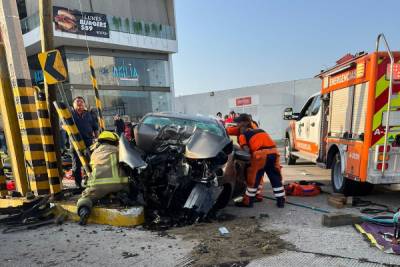 Accidente en Calzada Zavaleta deja un muerto y al menos dos heridos