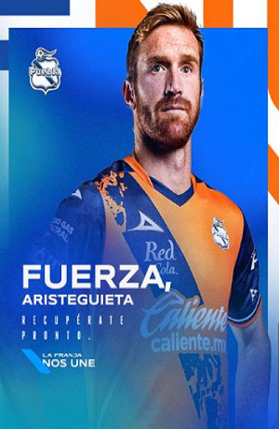 Club Puebla: Aristeguieta sufre lesión en el tobillo