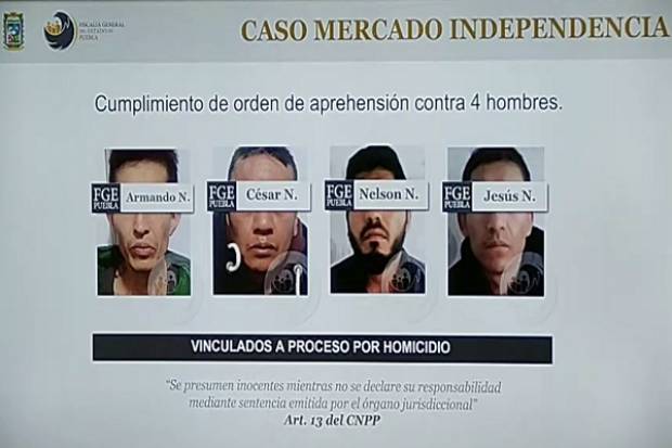 Vinculan a proceso a cuatro implicados con calcinado del Mercado Independencia